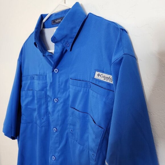 Columbia Men's PFG Short Sleeve Button-down Shirt Size Medium - Picture 3 of 6